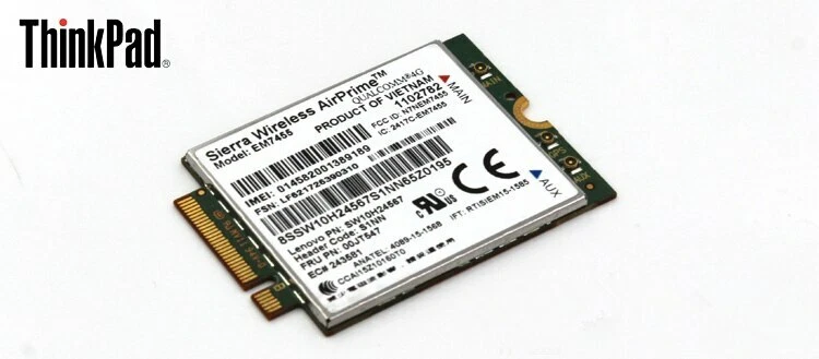 4G LTE WWAN CARD Wireless Airprime EM7455 GOBI6000 For Lenovo 00JT547 - Image 3 of 3