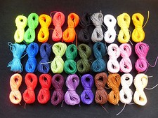 150 METROS 30 COLORES X 5 METROS HILO ENCERADO PARA MACRAMÉ LINHASITA REF1