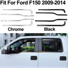 4pcs Exterior Window Sill Trims Covers Strips For 2009-14 Ford F150 Raptor 4Door
