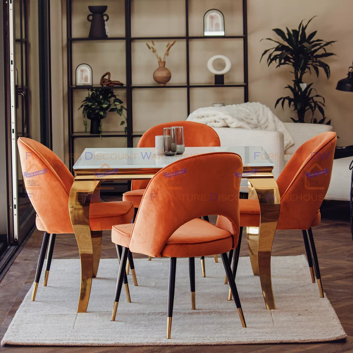 Rust dining room chairs hot sale