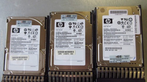 Serveur de stockage HP PROLIANT DL380 G5 2x 2,8 GHz / 20 Go DDR2 / 3x 72 Go disque dur + bloc d'alimentation - Photo 3/9