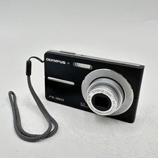 Broken Olympus FE-360 FE-360U 8.0MP Compact Digital Camera No Power