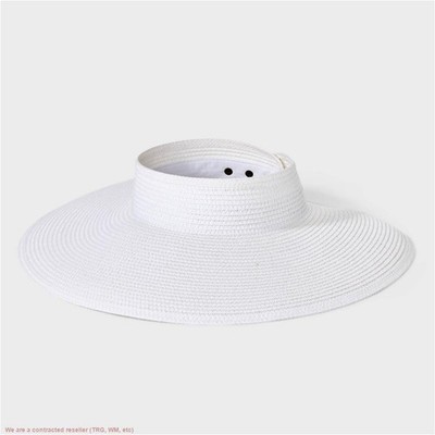 Womens Straw Visor Hat: Packable Midweight Woven Headwear *SEE DEAL!!!*