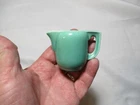 Vintage Stangl Pottery Miniature Turquoise Green Toy Creamer marked 2000