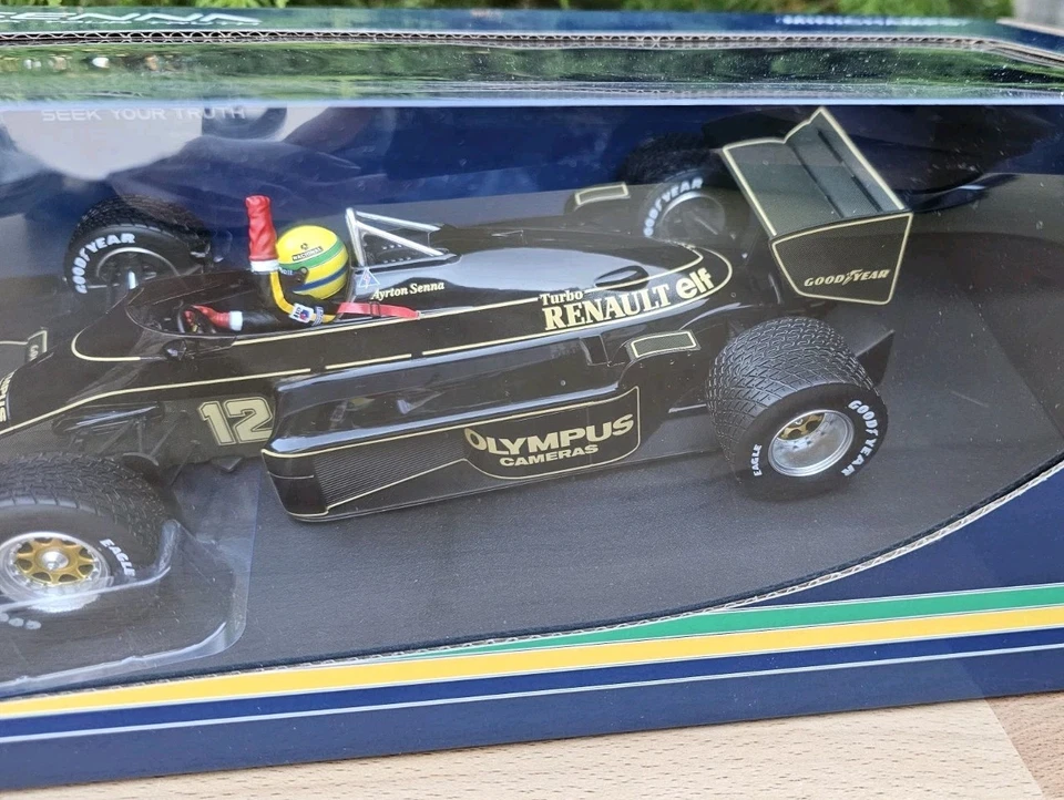 Lotus Renault 97T Ayrton Senna Winner GP Portugal 1985 1:18 Minichamps - Bild 3 von 4