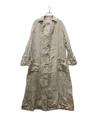 forte forte                    Linen long coat beige