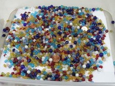 2 Pounds Assorted Small India Handmade Glass Beads Wholesale Bulk GPO-54   