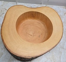 Hand Turned Wood bowl Ash Natural Edge