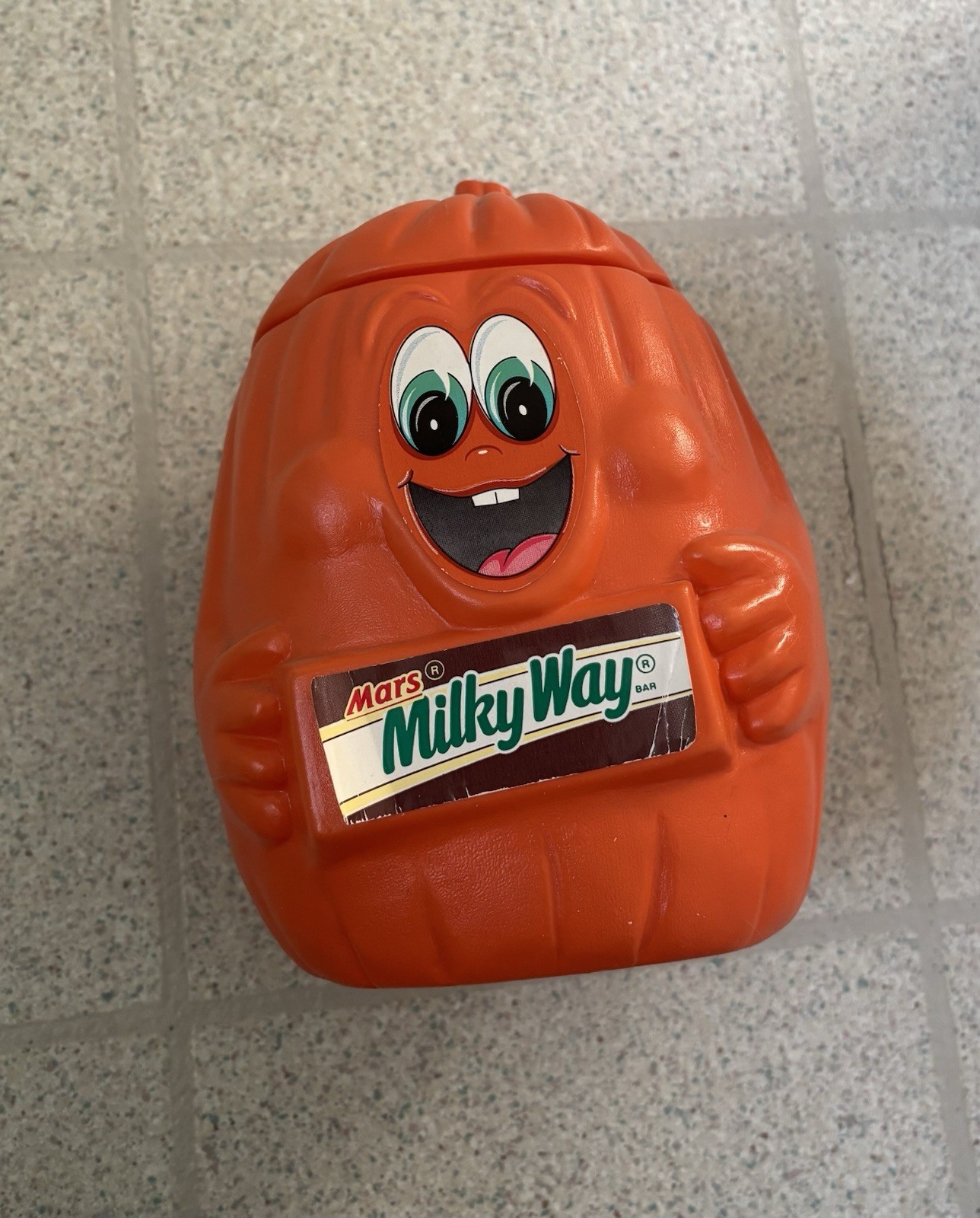 Milky Way 1990 Vintage Pumpkin Bucket Mars Inc Orange