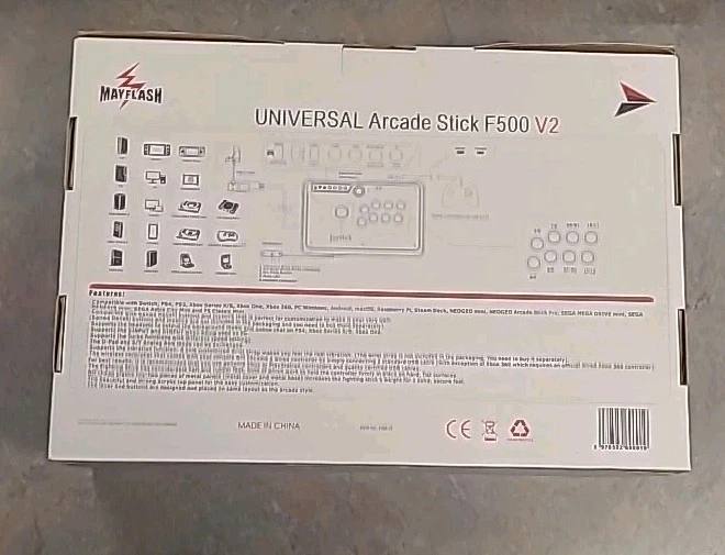 MAYFLASH F500 V2 Arcade Fight Stick for PS 3&4 Switch Xbox Steam Deck  PC MacOS  - Image 3 of 4