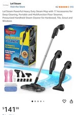 Fast Heating & Heavy Duty Detachable Steam Mop Cleaner with 17 Accessories