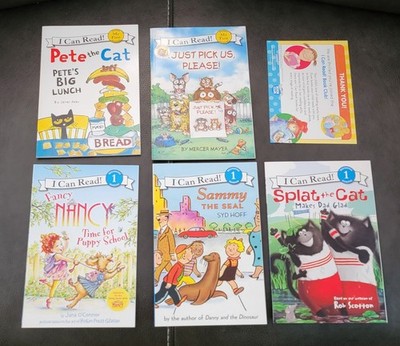 Lot of 5 My First I Can Read Early Readers PETE the CAT, Little Critters, Sammy