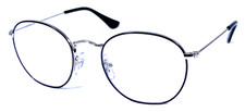 RAY-BAN KIDS RB9572V 4064 Black/Silver Polish Eyeglasses Frame 48-19-130