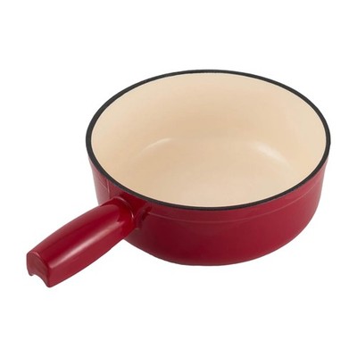 Swissmar Lugano Cast Iron Cheese Fondue Pot , 2 QT / 2 L - with Swissmar Luga...