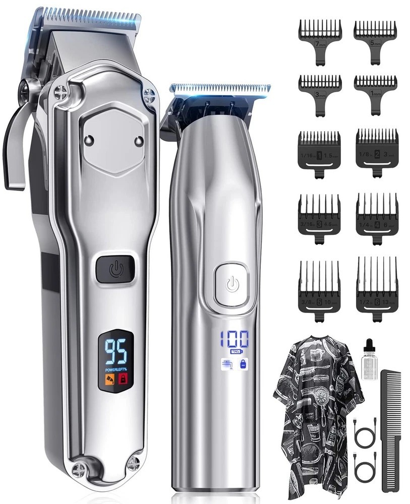 Jack & Rose Clippers and Trimmers Set, Cordless Hair Clippers for Men, Barber...