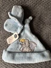 The Disney Store Dumbo Blue Baby Hat Gloves NWT 3 pieces set