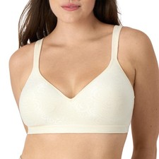 Bali Women's Comfort Revolution Wire Free Bras, Light Beige Swirl, 34D UK