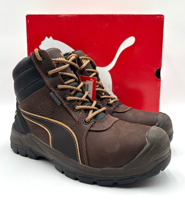 Puma TORNADO BROWN CTX MID Men's NEW Soft-Toe Work Boot Brown US Size 8 NIB