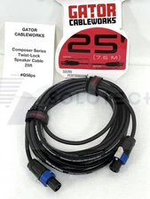 GATOR CABLEWORKS Composer Series Twist-Lock Speaker Cable 25ft - #Q58ps