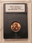 1955-S Lincoln Wheat Cent 1c MS69  Full Strike  — photo 1