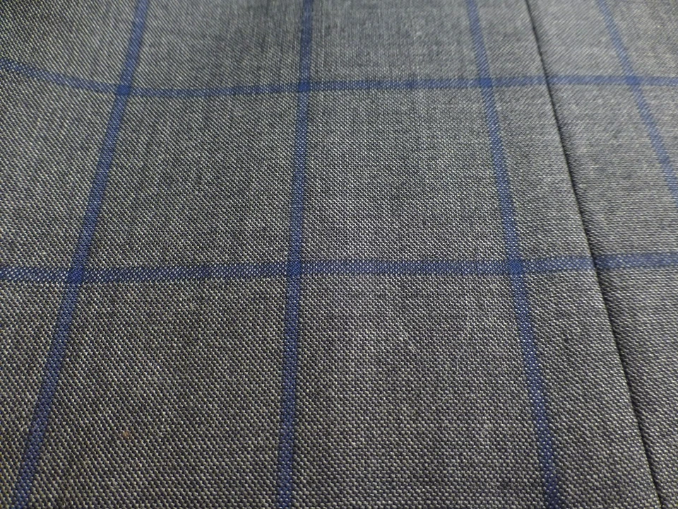 Isaia Suit 52R/42R W33 Gregory Gray Blue Excellent Condition Aquaspider 160 Ital - Image 3 of 4