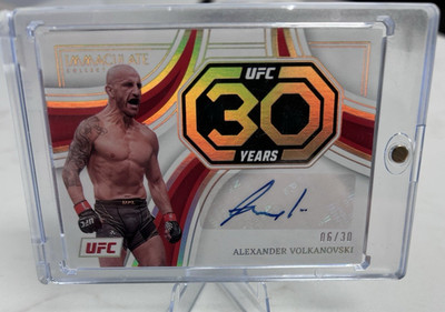 2023 Panini Immaculate 30TH Anniversary Alexander Volkanovski Auto #30-AVK 06/30