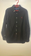 Polo Ralph Lauren Classic Men's Long Sleeve Button Down Oxford Shirt in Black