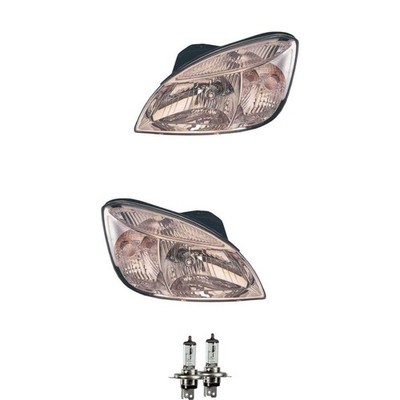Halogen Scheinwerfer Set H4 für KIA Rio II Stufenheck inklusive Lampen