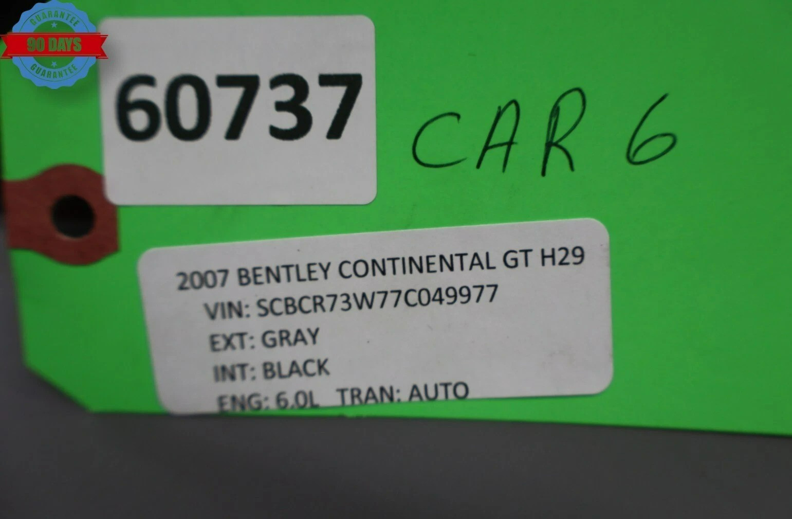 03-17 Bentley Continental GT Coupe Rear Center Console Armrest Storage Oem