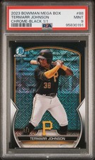 2023 Bowman Chrome MegaBox Termarr  Johnson Black 1/1 PSA 9