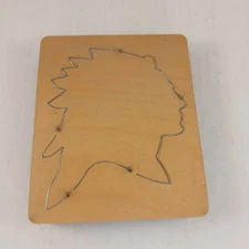 Indian Head Native American Ellison Educational Equip Accucut Wood Dies 6"x5" 