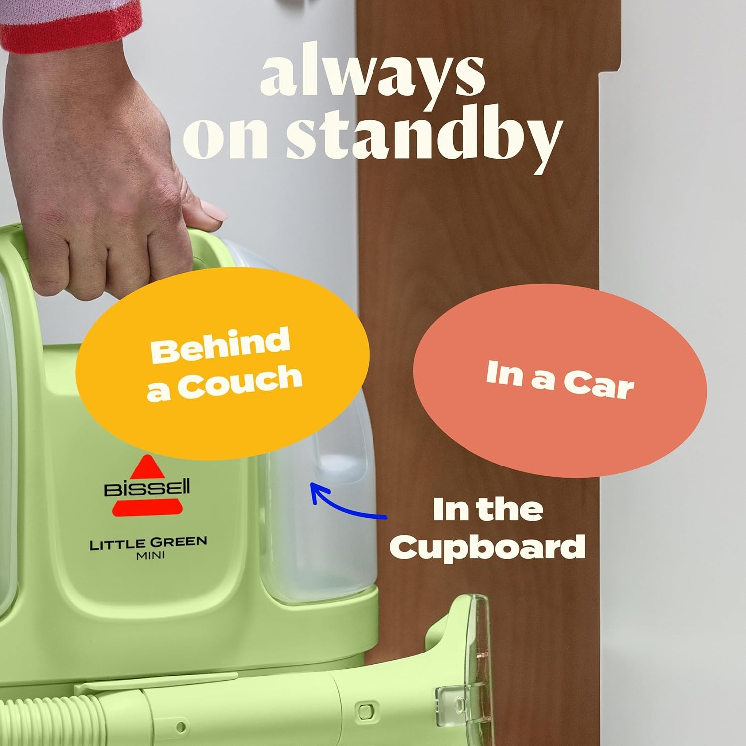 BISSELL Little Green Mini Portable Carpet and Upholstery Deep Cleaner, Car/Auto