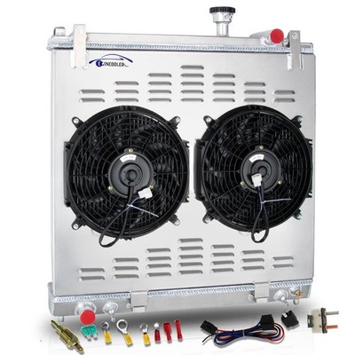 3 Row Radiator w/ Shroud Fan Relay 04-15 Pathfinder Titan Armada 5.6L V8 AA5052