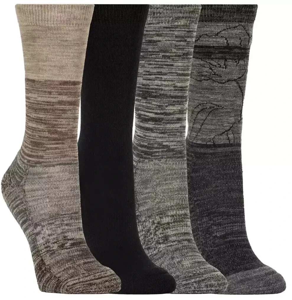 LADIES EXTRA-FINE MERINO WOOL Crew Sock 4 Pairs UK4 - 8.5 Kirkland Signature
Opens in a new window o