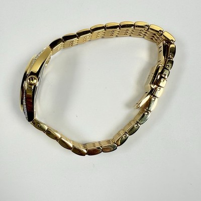 New-Bulova Classic 98R298 Diamond Accent White Dial Gold  display picture 3