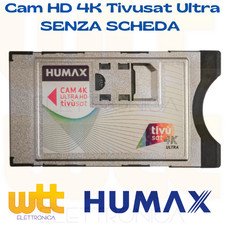 CAM TivuSat HD 4K UNIVERSALE CI+,ORIGINALE TIVUSAT SENZA SMART CARD