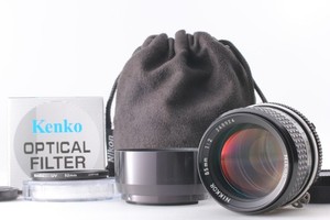 w/HS-10 Hood Case [ Exc+5 ] Nikon Ai Nikkor 85mm f/2 Portrait MF Lens From JAPAN