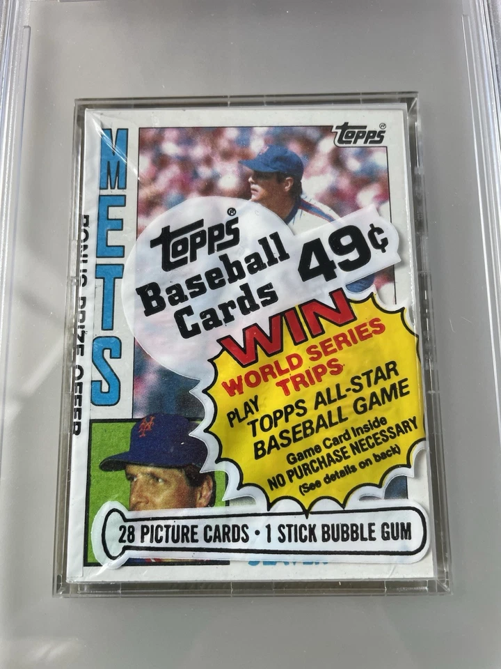 1984 Topps 28-Card Cello Baseball Pack! PSA Mint 9! Seaver Top! - Image 2 of 4