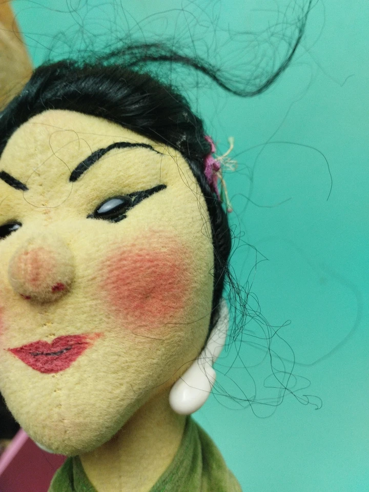 Marionnettes Anciennes Théâtre Guignol Chinois Et Chinoise Germany Kersa? - Photo 3/4