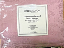 LAVENDER FROST JACQUARD FLORAL TWIN XL SHEET SET 600 THREAD CT