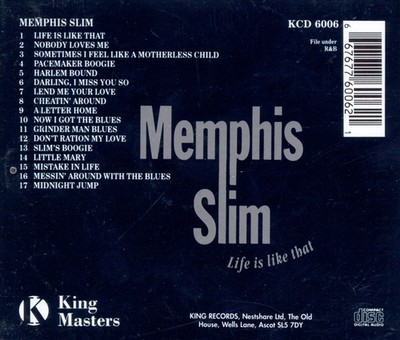 MEMPHIS SLIM - LIFE IS LIKE THAT [SEE FOR MILES] NEW CD