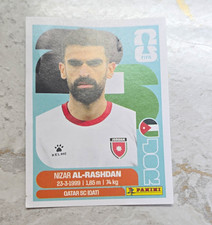 Panini FIFA World Cup Soccer Card JOR 10 Nizar Al-Rashdan Qatar SC Sticker