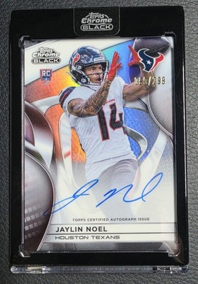 2025 Topps Chrome Black Rookie Autographs Refractor Jaylin Noel RC AUTO /299