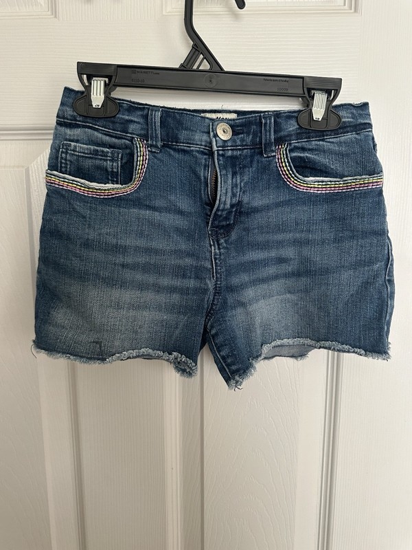Oshkosh B’Gosh Girls Kids Size 8 Blue Jean Denim Shorts Cutoff Summer