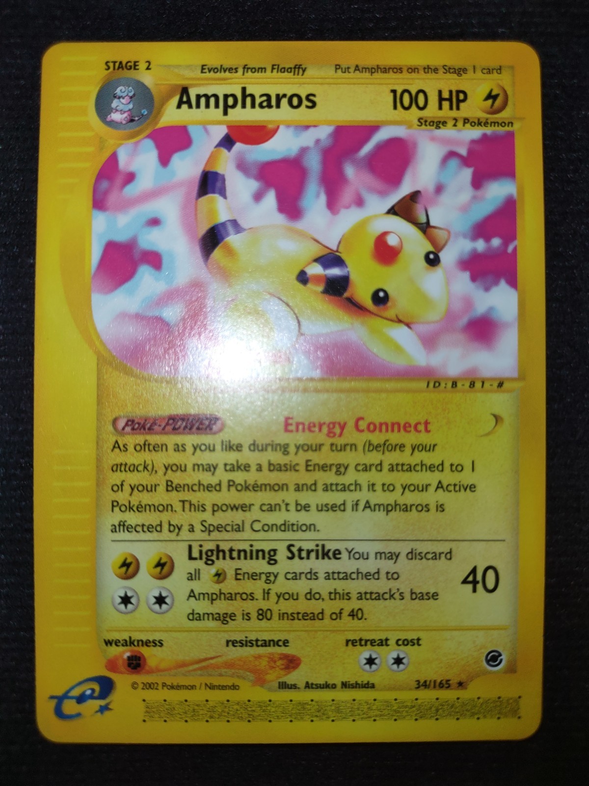 Ampharos 34/165 Pokemon Trading Card Game eCard Expedition Near Mint TCG NM
