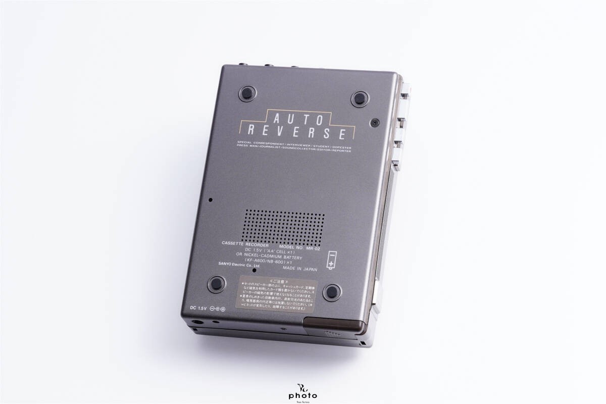 SANYO インタビュー用 カセットレコーダー MR-02 SANYO MR-02 Portable Interview Cassette Recorder Fully Serviced