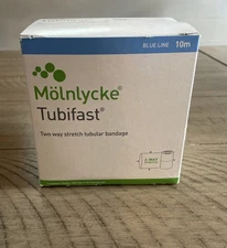 1 Molnlycke 2438 Tubifast® Dressing Retention Bandage-Blue Line, 3in x 10.9 yds 