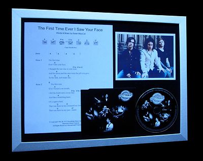 STEREOPHONICS First Time I Ever Saw Face LTD CD FRAMED DISPLAY+FAST GLOBAL SHIP