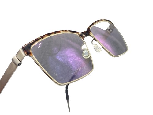 Monture De Lunettes Enjoy E 5770 C – Neuve Avec étiquettes, Démi-monture Ovale Métal Brun