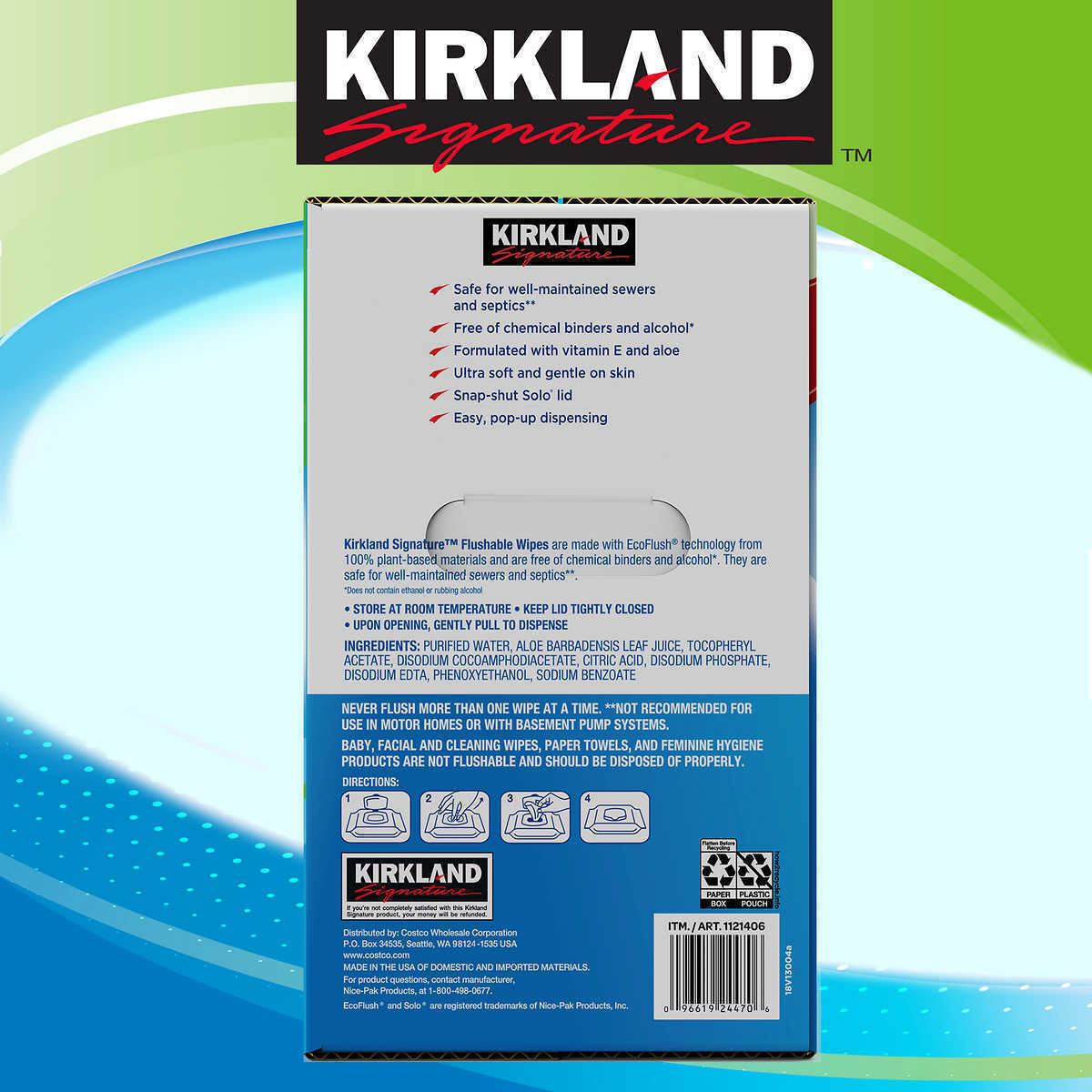 kirkland baby wipes flushable